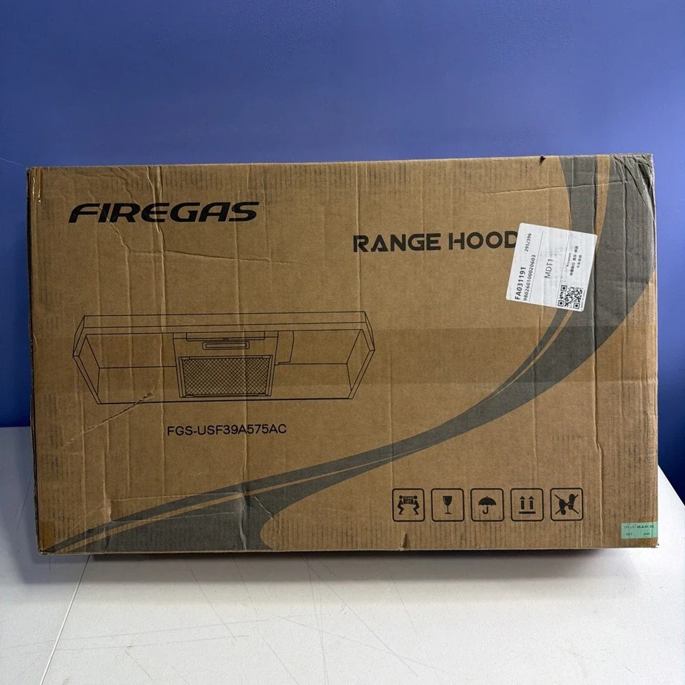 FIREGAS‎ 30 Inch Under Cabinet Range Hood Stainless Steel 300 CFM 2 Speed